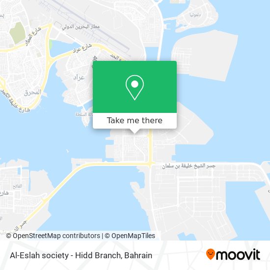 Al-Eslah society - Hidd Branch map