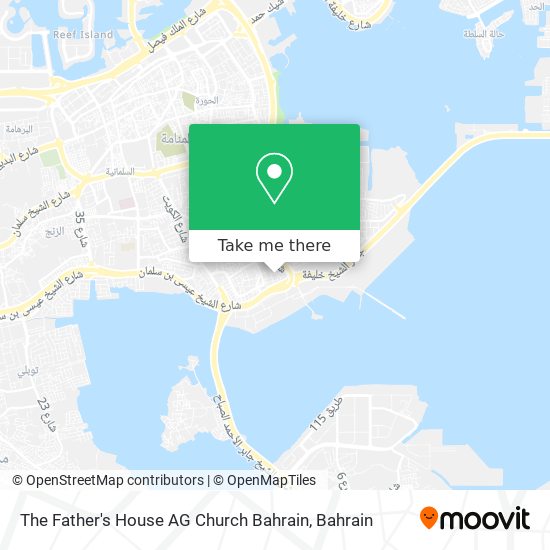 The Father's House AG Church Bahrain map