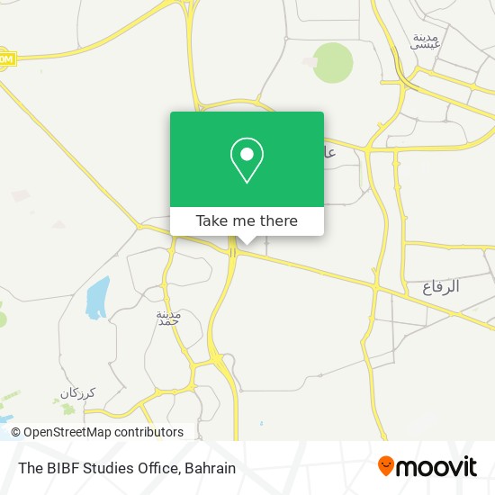 The BIBF Studies Office map