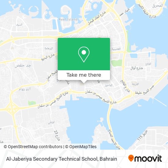 Al-Jaberiya Secondary Technical School map