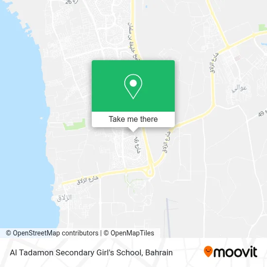 Al Tadamon Secondary Girl's School map