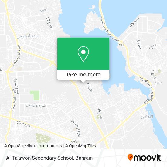 Al-Ta'awon Secondary School map
