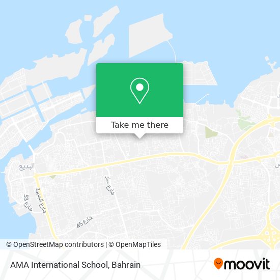 AMA International School map