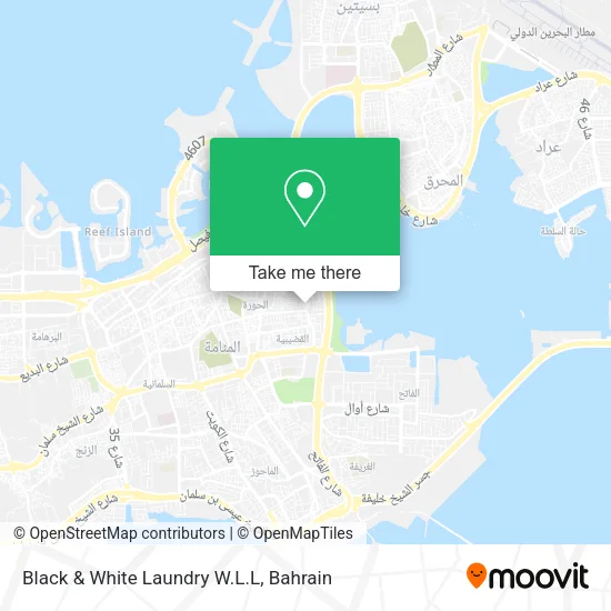 Black & White Laundry W.L.L map
