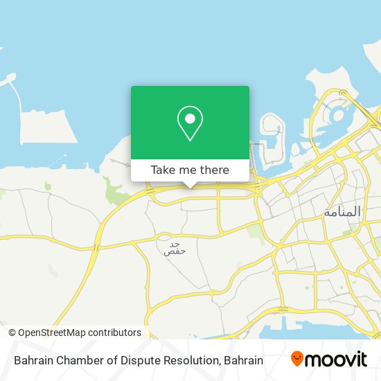 Bahrain Chamber of Dispute Resolution map