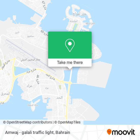 Amwaj - galali traffic light map