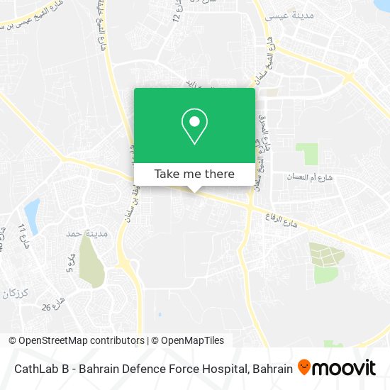 CathLab B - Bahrain Defence Force Hospital map