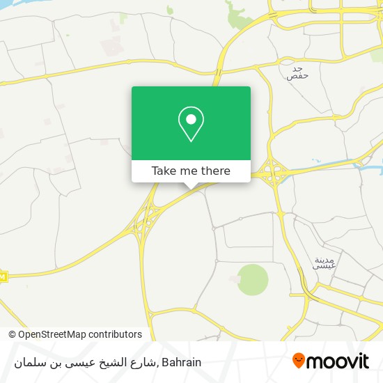 شارع الشيخ عيسى بن سلمان map