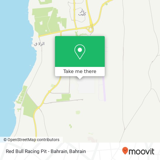 Red Bull Racing Pit - Bahrain map