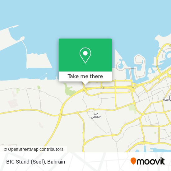 BIC Stand (Seef) map