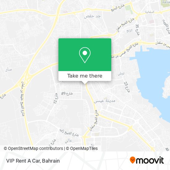 VIP Rent A Car map