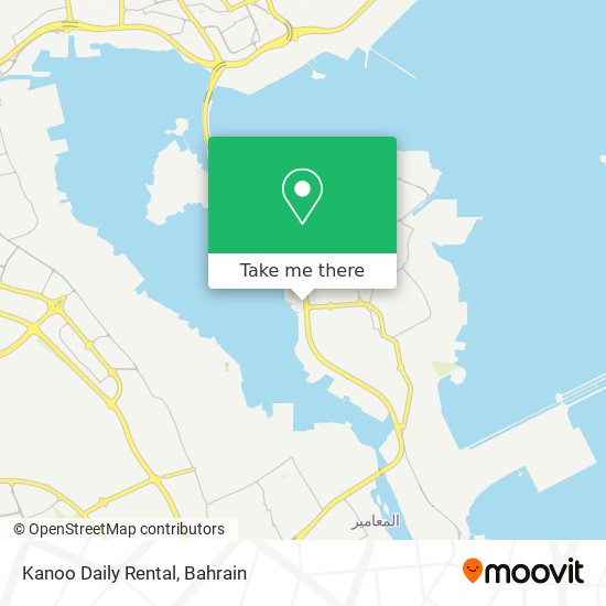 Kanoo Daily Rental map