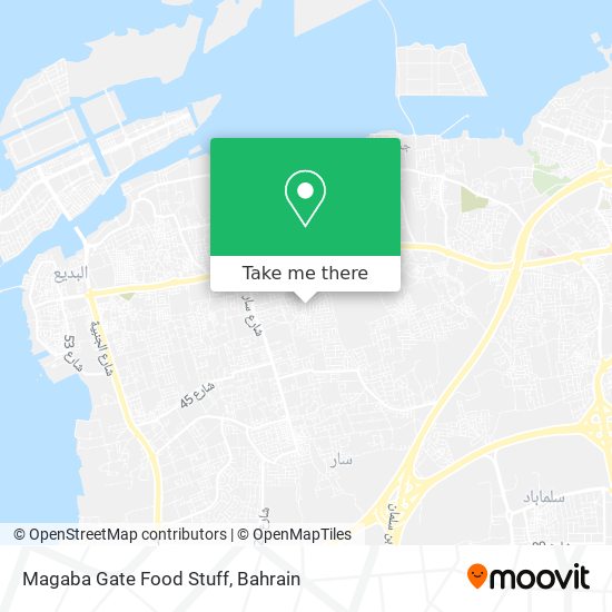 Magaba Gate Food Stuff map