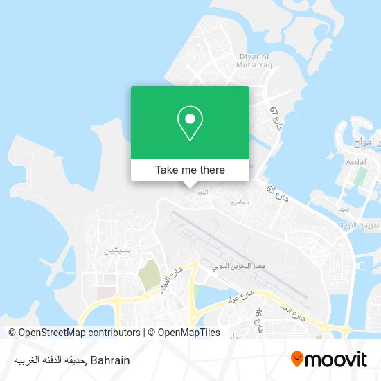 حديقه الدفنه الغربيه map