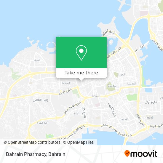Bahrain Pharmacy map