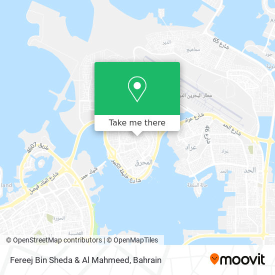 Fereej Bin Sheda & Al Mahmeed map