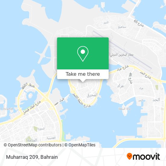 Muharraq 209 map