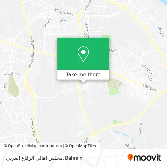 مجلس اهالي الرفاع الغربي map