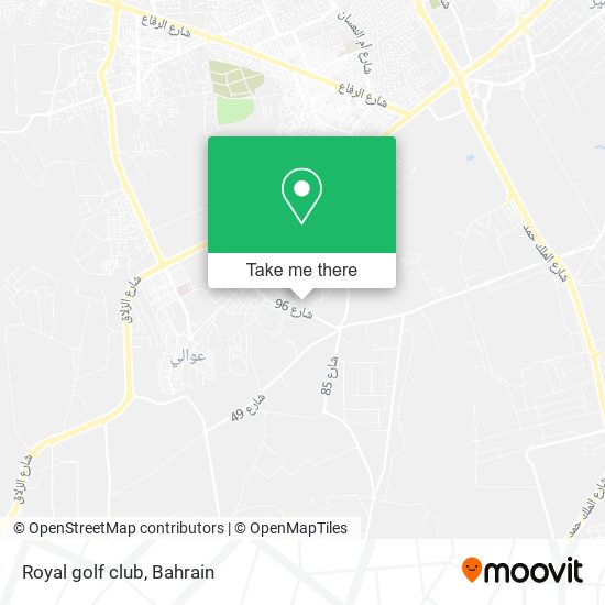 Royal golf club map