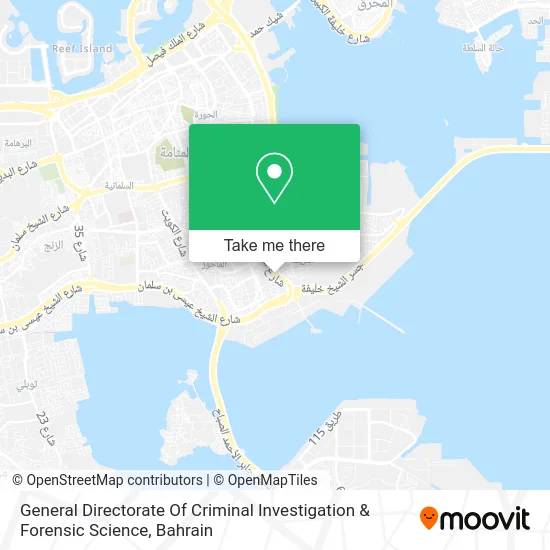General Directorate of Criminal Investigation & Forensic Science map
