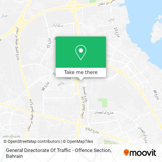 General Directorate Of Traffic - Offence Section map
