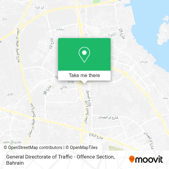General Directorate of Traffic - Offence Section map