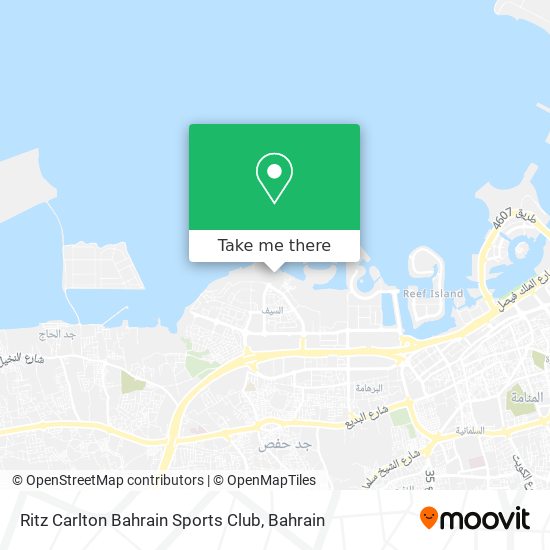Ritz Carlton Bahrain Sports Club map