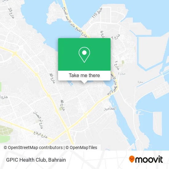 GPIC Health Club map