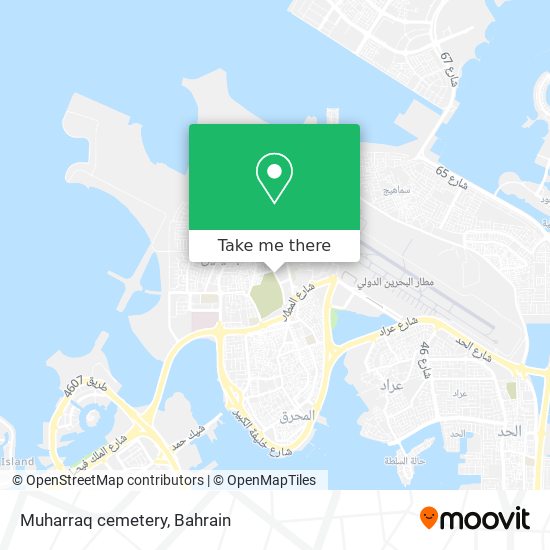 Muharraq cemetery map