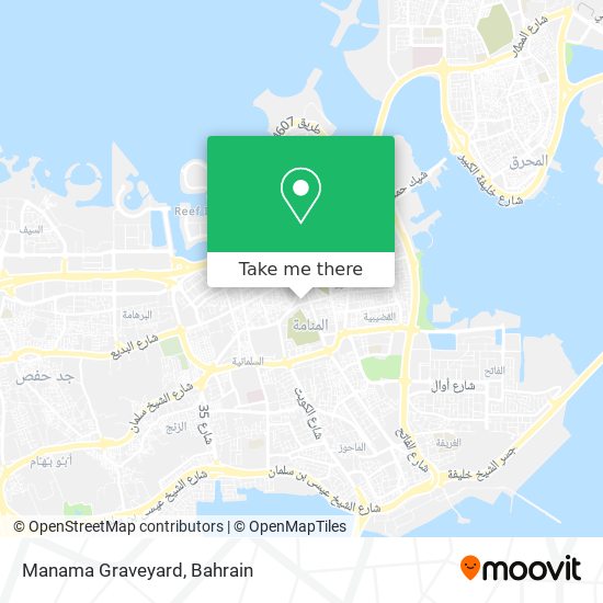 Manama Graveyard map