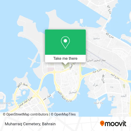 مقبرة المحرق map