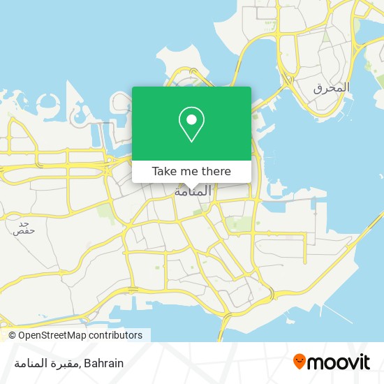 مقبرة المنامة map
