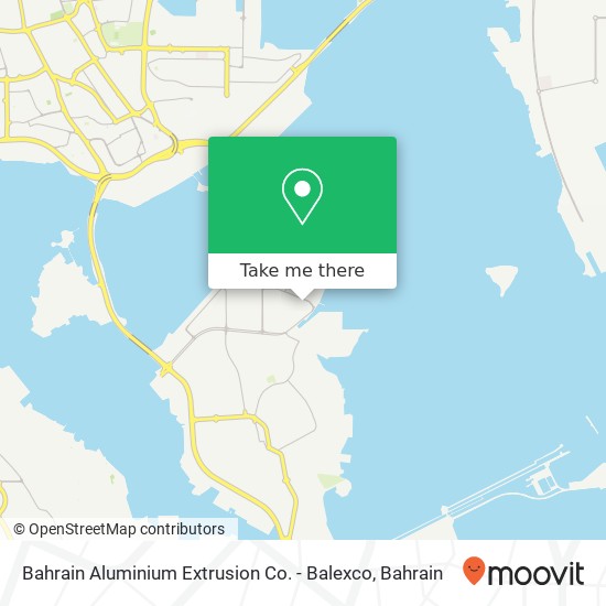 Bahrain Aluminium Extrusion Co. - Balexco map
