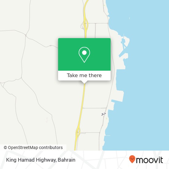 King Hamad Highway map