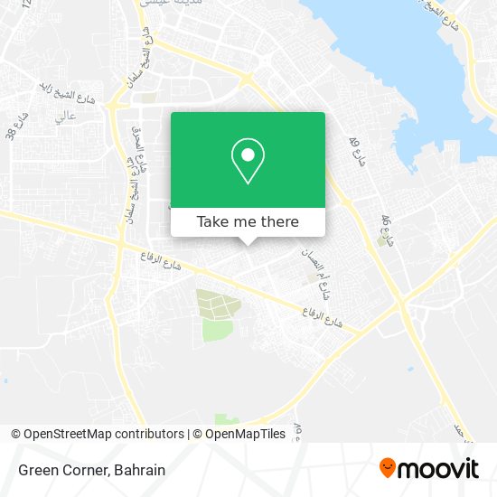 Green Corner map