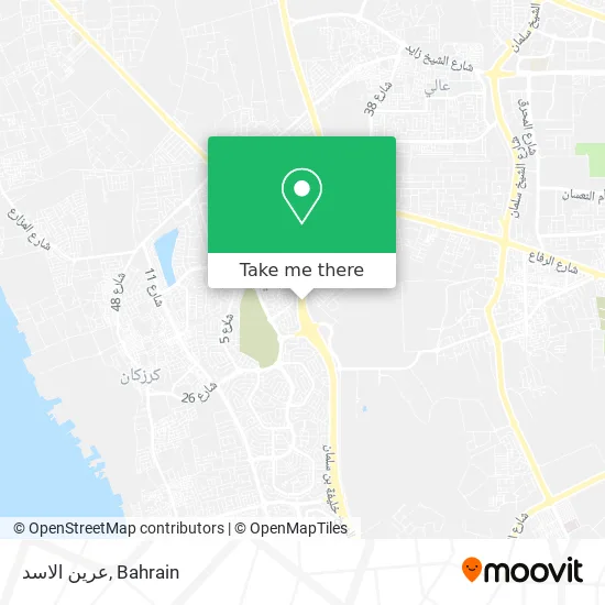 عرين الاسد map