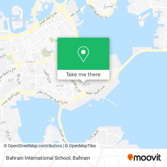 Bahrain International School map