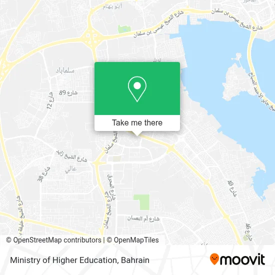 Ministry of Higher Education map