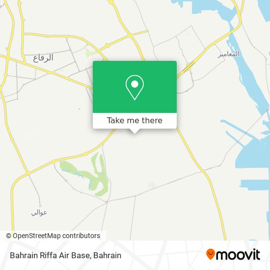 Bahrain Riffa Air Base map