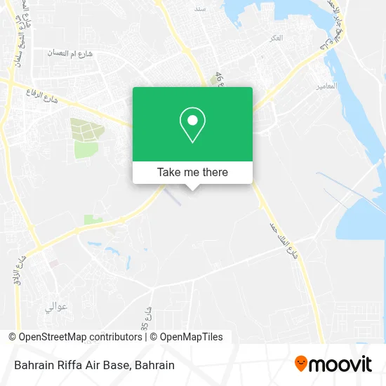 Bahrain Riffa Air Base map