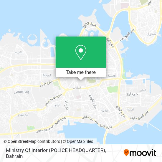 Ministry Of Interior (POLICE HEADQUARTER) map