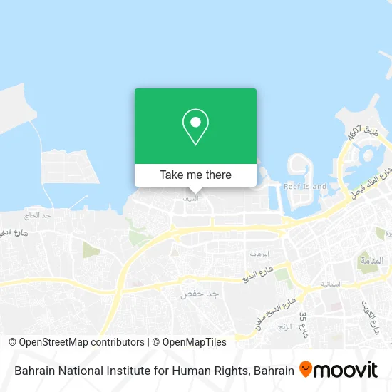 Bahrain National Institute for Human Rights map