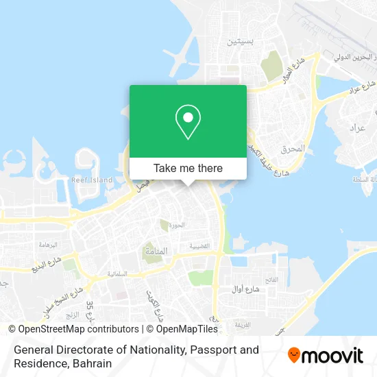 General Directorate of Nationality, Passport and Residence map