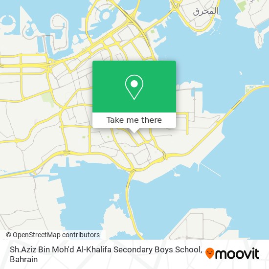 Sh.Aziz Bin Moh'd Al-Khalifa Secondary Boys School map