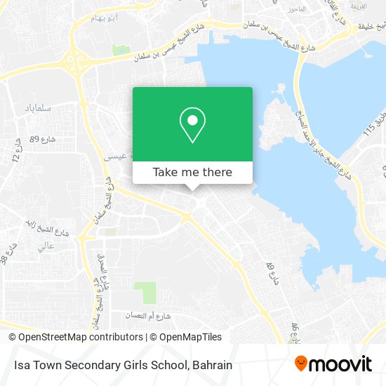 Isa Town Secondary Girls School map