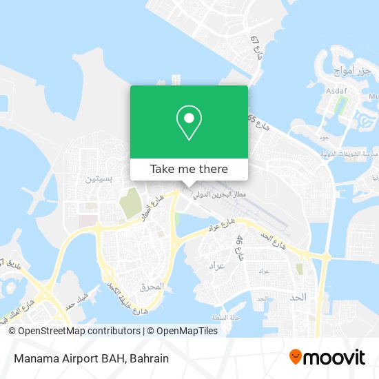 Manama Airport BAH map