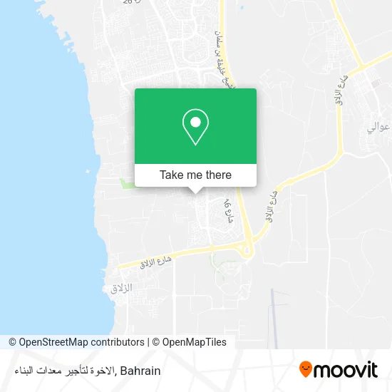 الاخوة لتأجير معدات البناء map