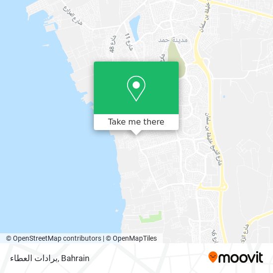 برادات العطاء map