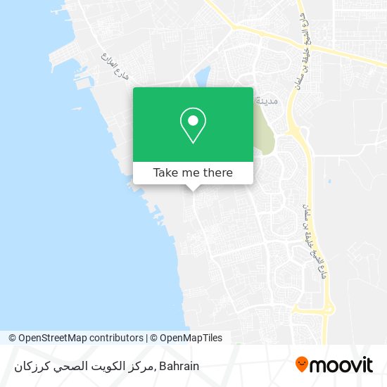 مركز الكويت الصحي كرزكان map
