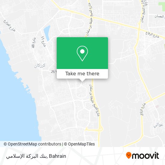 بنك البركة الإسلامي map